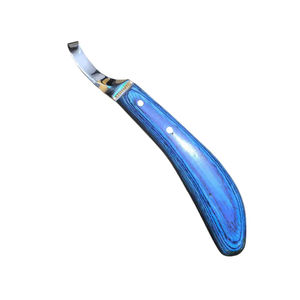 Bottes équitation protecteur réglable en acier chromé gauche et droite Bracelet en forme de couteau Design manche en bois pattes griffes cheval - Product Image 4