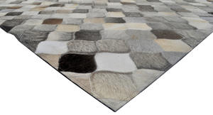 พรมหนังแท้คุณภาพพรีเมียมขายดีที่สุดปี 2026 พรมหนังขนยาวเย็บด้วยเครื่องจักร กันลื่น ขนสั้น ทันสมัย ขนาด 8x10 - Product Image 5