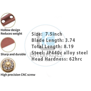 Ciseaux de toilettage pour chiens et chats professionnels de haute qualité OEM, 8 pouces, en acier inoxydable VG10, ciseaux droits pour animaux de compagnie, portables - Product Image 5