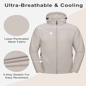 Veste de pluie pour hommes de haute qualité100 % polyester Veste de pluie Offre Spéciale respirante et imperméable - Product Image 5