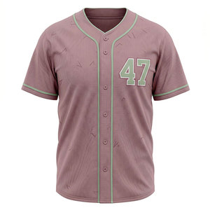 Maillot de baseball avec impression personnalisée, tissu doux, coupe confortable, maillot de baseball parfait pour les équipes et les clubs sportifs - Product Image 1