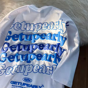 100% T-shirts à séchage rapide en coton biologique de qualité supérieure chemises imprimées bouffantes 3D 2026 chemises pour hommes à conception personnalisée - Product Image 4