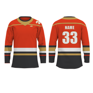 Jersey de Hockey sobre Hielo Unisex OEM ODM, Transpirable, de Secado Rápido, con Logotipo Personalizado, Nombre de Marca Personalizado, Ropa Deportiva para Adultos, Uniforme al por Mayor 100% - Product Image 1