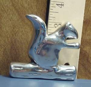 Par de estatuas de elefante de Metal plateado, conjunto de figuritas más alto de 4,5 pulgadas - Product Image 3