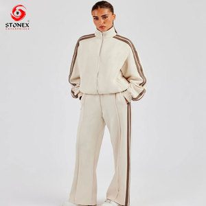 New Style Winter Plus Size Zipper Women <b>Tracksuit</b> Set High Quality Material Casual Custom Logo & Design OEM Service - Product Image 1
