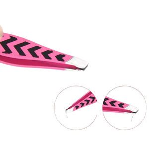 Pince à épiler professionnelle en acier inoxydable de haute qualité, personnalisée, pour cils, avec prise en main précise, antistatique et design durable. - Product Image 5