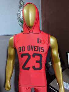 Custom Men's 7-on-7 Training Compression <b>Hoodie</b> American Football Jerseys with <b>Short</b> <b>Sleeve</b> Perfect Fit for Team Wear - Product Image 4