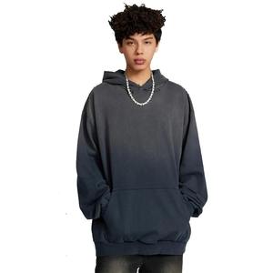 Wholesale Blank Distressed Acid Washed Pullover Hoodie Custom Logo Oversized Vintage Men's Acid Wash Hoodie Casual Men Hoodies - Product Image 1