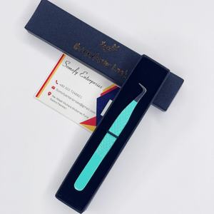 Pinzas para Pestañas Somofy Enterprises con Punta de 90 Grados, Color Verde Verano, Acero Inoxidable, 10 mm, Precisión y Durabilidad - Product Image 3