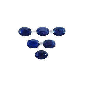 AAA Grade Natural Bangkok Blue Sapphire Calibrated Ovals 8mm Height 3mm Width Fine Crystal Material Heat-treated - Product Image 1