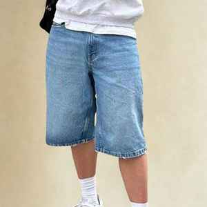 Pantalones cortos vaqueros holgados de verano para hombre, modernos, informales, holgados, de corte largo, ropa informal estilo Hip Hop, personalizados, MS, artesanía, pierna ancha - Product Image 2