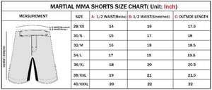 2053กางเกงขาสั้นผู้ชายแบบซับลิเมตกางเกง MMA แบบออกแบบได้ตามต้องการกางเกงขาสั้นสำหรับออกกำลังกายชกมวยชุดศิลปะการต่อสู้ - Product Image 6