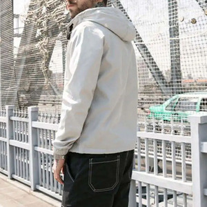 OEM Factory High Quality Men's Autumn <b>Running</b> <b>Jacket</b> Custom Windbreaker Breathable Windproof Casual Quilted Canvas Stand Outdoor - Product Image 4