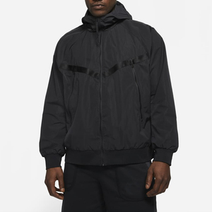 Customized <b>Windbreaker</b> Jackets with Hood Highest Quality <b>Windbreaker</b> Casual <b>Black</b> Color Jacket For Mens - Product Image 1
