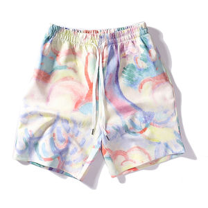 Pantalones cortos de algodón con estampado de logotipo personalizado de fábrica para hombre, pantalones cortos estampados lisos para hombre, producto de la mejor venta, pantalones cortos de estilo informal - Product Image 1