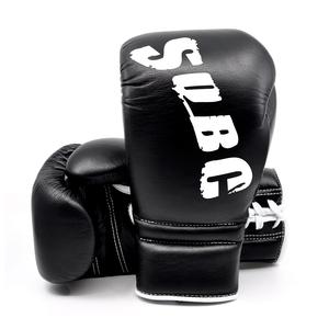 Gants d'entraînement de boxe pas cher 8 10 12 14 16 oz Protecteur de combat de fitness Équipement de boxe et gants de boxe à lacets - Product Image 1