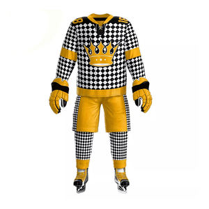 2026 Custom Logo Ice Hockey Uniform Sets Comfortable Breathable Eco-Friendly Quick Dry 100% Polyester Digital Printing 240g <b>Team</b> - Product Image 2