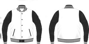 Chaqueta de cuero de béisbol personalizada Varsity Slim Fit PU Ecológico a prueba de viento Stand Collar Front Logo Unisex - Product Image 3