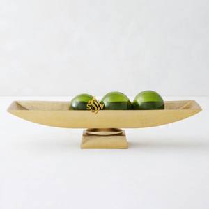 Bols esthétiques en métal doré pour mariage Grand socle en métal Piédestal Vintage Décoratif Snack Servant Style Japonais - Product Image 4