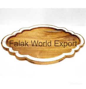 Plateau de service rectangulaire de haute qualité fait à la main pour le thé et le café, en bois massif, pour la maison et les restaurants, directement par FWE - Product Image 3