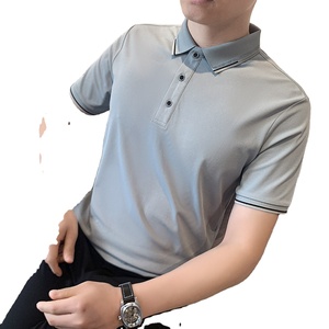 Chemise à manches courtes avec logo personnalisé, broderie haute qualité, anti-boulochage, tricot polyester/coton, jusqu'à 4XL, fabriquée par Sehe Fashion ODM - Product Image 2