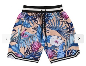 กางเกงบาสเก็ตบอลตาข่ายวินเทจคุณภาพสูงแบบ OEM ปักโลโก้ตามสั่ง ผ้าสแปนเด็กซ์/คอตตอน แห้งเร็ว ลาย 3 มิติ สำหรับผู้ชาย มีเชือกผูก - Product Image 1