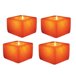 Sel de l'Himalaya naturel sculpté à la main lumière de thé cristal naturel rose sel bougeoir pour la décoration de la maison photophore - Product Image 2