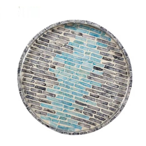 Plateau de service carré nacre plateau de service collations café et autres aliments plateau de service au prix de gros - Product Image 3