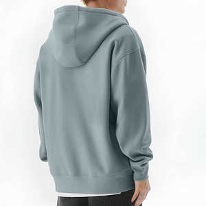 Sudadera con capucha de gran tamaño para hombre de secado rápido de estilo único 100% algodón básico estilo de calle teñido liso para invierno - Product Image 2