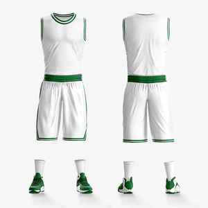 2025 uniformes de baloncesto impresos digitales personalizados camisetas transpirables de talla grande al por mayor trajes de baloncesto de equipo de nuevo diseño - Product Image 4
