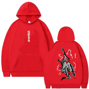 Sudadera con Capucha de Seda de Alta Calidad para Hombre y Mujer, Transpirable, Tejida, Estilo Coreano, Anime Kaiju, con Orificio Decorativo - Product Image 2