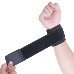 Poignets de gymnastique rouges personnalisés à la mode enveloppes de soutien de poignet en tissu de fitness avec crochets poignées et sangles - Product Image 2