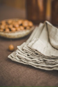Handmade Natural Linen Napkins Heavyweight Rustic <b>Dining</b> <b>Table</b> Napkins in Various Colors with Mitred <b>Corners</b> Washed Linen - Product Image 6