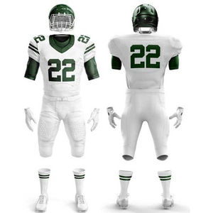 Uniforme de Fútbol Americano al por Mayor, Personalizable con el Nombre del Equipo, Conjuntos Elegantes, Transpirables, Talla Grande, Manga Corta, Estampados, Hechos en Pakistán - Product Image 1