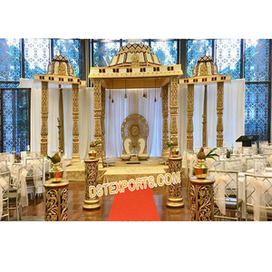 Achetez la meilleure décoration de mandap pour mariage indien, un mandap époustouflant pour mariage indien Bollywood, un mandap Lagan pour mariage sud-indien, Géorgie - Product Image 1