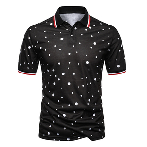 2025 último diseño de lona transpirable para camiseta Polo de alta calidad OEM moda hecha en fábrica para hombres y mujeres patrón impreso - Product Image 1