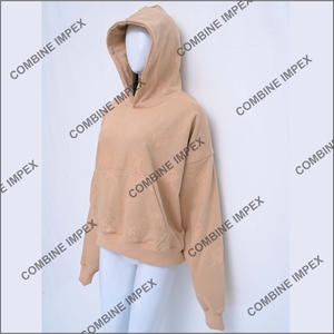 เสื้อมีฮู้ดแบบสวมหัวพิมพ์ลายแบบทั่วจอ100% ผ้าฝ้ายระบายอากาศได้มีช่องเก็บไหล่ผ้าฟลีซแบบสั้นผ้าบางเหมาะสำหรับหน้าหนาว - Product Image 3