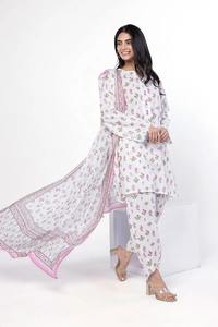 2025 nuevo diseño de calidad fina sin costuras vestido de mujer Casual Lawn Shalwar Kameez con Dupatta para mujer - Product Image 3