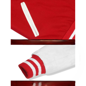 Men's Stand Collar Front Logo Customized Breathable Windproof Eco-Friendly Varsity Jacket with High Quality - Product Image 4