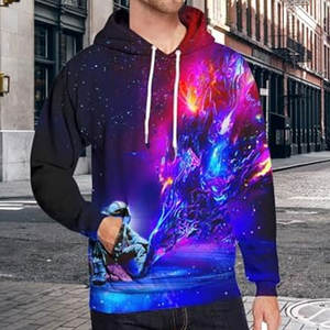 Sudadera con Capucha Personalizada de Invierno, Impresión 3D por Sublimación, Transpirable, de Secado Rápido, Corte Regular, Informal, para Hombre y Mujer, ODM, Totalmente Digital - Product Image 3