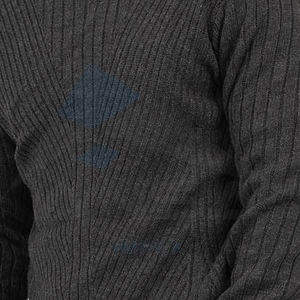 Vente en gros de pulls en tricot à col haut décontractés personnalisés pour hommes pour l'hiver pulls à col rond respirants pour l'hiver mode hivernale vierge - Product Image 6