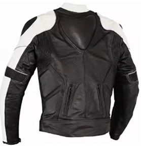 แจ็กเก็ตหนังมอเตอร์ไซค์สำหรับแข่งได้รับการรับรอง CE พร้อมโลโก้ที่กำหนดเองระบายอากาศและกันลมสำหรับถนนขนาดพิเศษ - Product Image 6