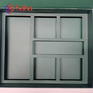 OEM Ivory Kraft <b>Paper</b> Gift Box Recyclable Rigid Cardboard with UV Handmade Stamping Embossing Flap Open Design Matt Lamination - Product Image 4