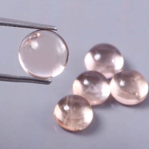 Piedra Preciosa Semipreciosa de Morganita 100% Natural, Color Rosa Melocotón, Corte Ovalado, Genuina, de Alta Calidad para Joyería, OEM - Product Image 1