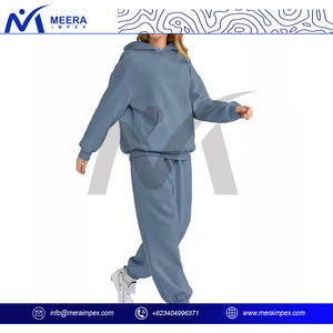 Conjunto de chándal de mujer personalizado al por mayor, chaqueta cómoda con cremallera y pantalones de Jogger para gimnasio, correr, fitness y ropa informal diaria - Product Image 3