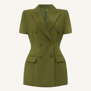 Blazer elegante para mujer, tela de la mejor calidad, cierre de doble botonadura, servicios ODM personalizados, hecho en Vietnam, estilo Oliva - Product Image 6