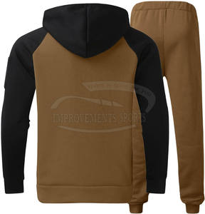 Custom Men's <b>Zip</b>-Up Sport Tracksuit Casual Winter Cotton Sweatshirt & <b>Hoodie</b> with <b>Pocket</b> Plus Size for Jogging - Product Image 2