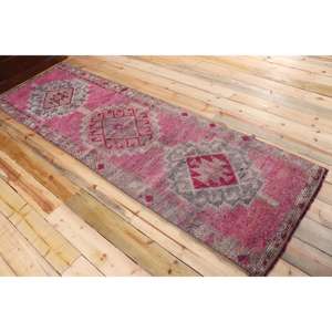 2.7x9.2 ft Vintage <b>Runner</b> Rug, Turkish <b>Red</b> Southwestern Rug - Product Image 4