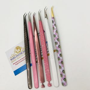 Pince à épiler d'isolation à 45 degrés avec bout pointu pour extensions de cils - Product Image 2