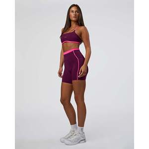 Sujetador Deportivo Liberate Talla Grande con Relleno, Top de Entrenamiento - Plum Caspia Ultra Pink Print - Product Image 6